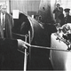 Russian Premier Nikita Kruschev examines wreckage from Gary Powers’ U-2 spy plane (Author unknown)